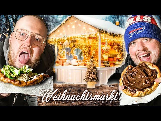 Wir essen ALLES auf dem Weihnachtsmarkt! (mit Zarbex)