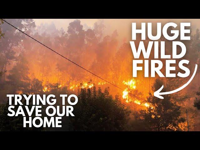 PORTUGAL WILD FIRES | Fighting To Save Our Land | A Terrifying Close Call