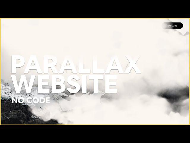 Parallax Effect Website with NO Code