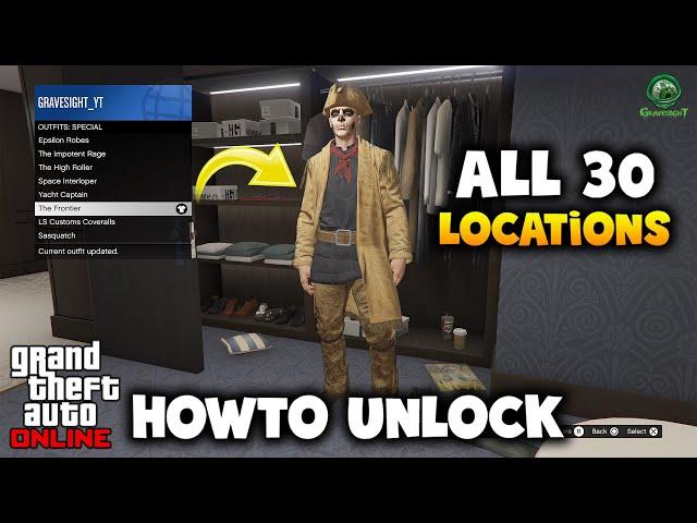 How To Unlock The Frontier Outfit - All 30 Ship Wreck Locations Guide | GTA Online