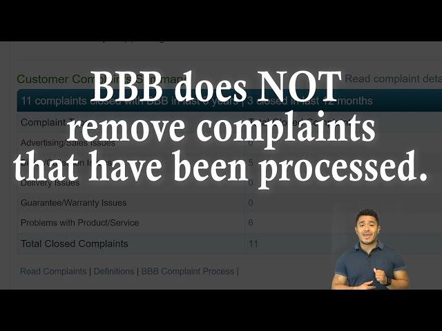 Will the BBB Remove My Complaint?