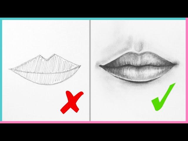 DOs & DON'Ts: How to Draw Realistic Lips & the Mouth Step By Step | Art Drawing Tutorial