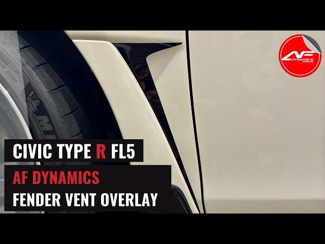 AEROFLOW DYNAMICS -  FENDER VENT OVERLAY V1 // FL5 CIVIC TYPE R