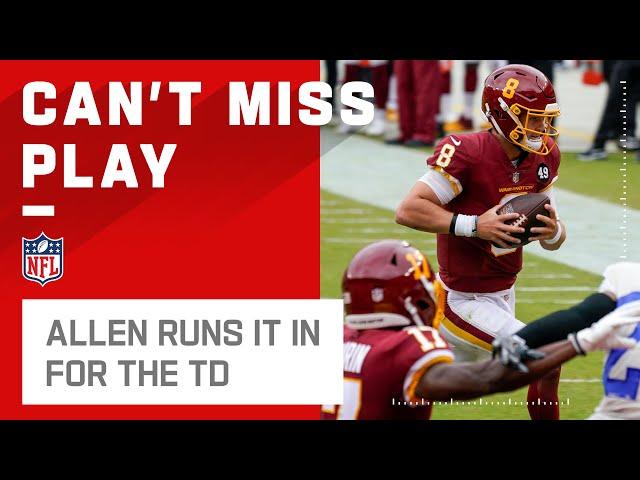 Kyle Allen Sneaks Inside the Pylon to Score