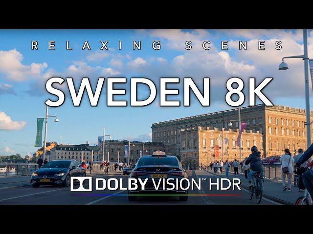 Driving Stockholm Sweden 8K Dolby Vision HDR