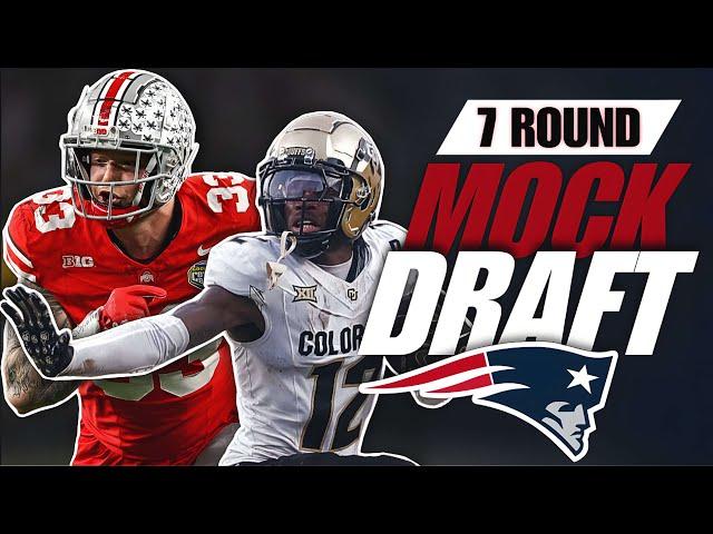 Patriots 7 Round Mock Draft 1.0 | Drake Maye Gets Offensive WEAPONS!