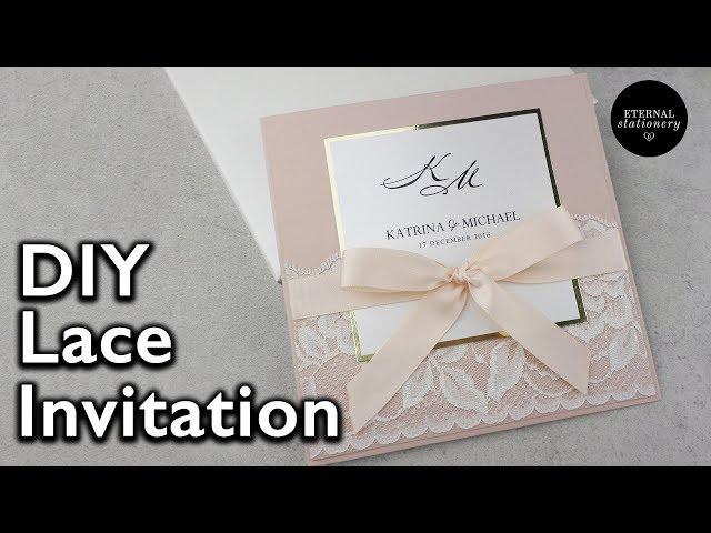 Elegant Lace Invitation | DIY Wedding Invitations - Eternal Stationery