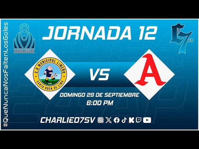 LIMEÑO  vs  ALIANZA !  APERTURA 2024  ! JORNADA 12  ! EL SALVADOR! EN VIVO!