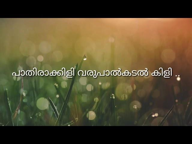 Pathiraakkili varu palkadal kili with lyrics ,kizhakkan pathrose