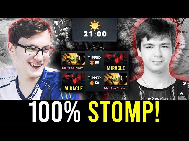 MIRACLE shows to MALR1NE why they FEAR his SHADOW FIEND.. - 100% STOMP!