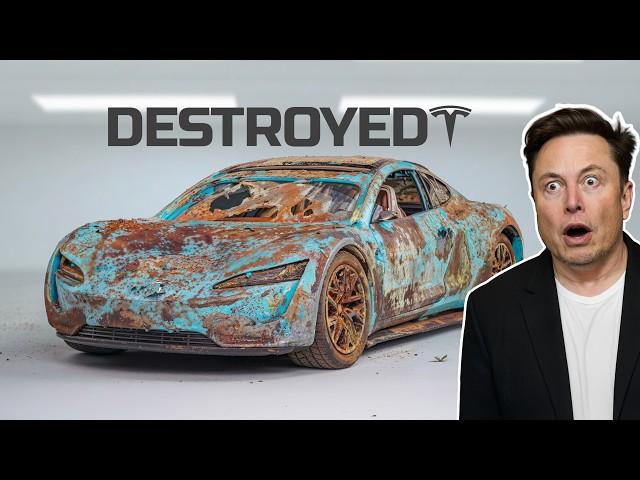 Restoration Abandoned Tesla Roadster - Super Realistic Electric Car Restoration