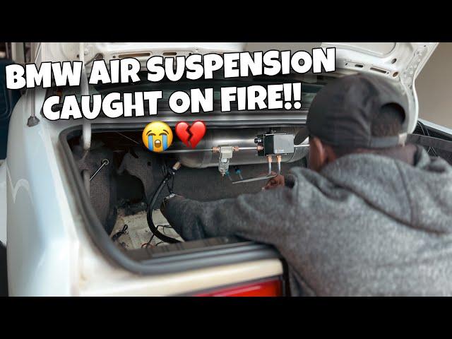 The BAGGED BMW E30 Caught On Fire ... So We Upgraded  /// *AirTec Customs ‍*