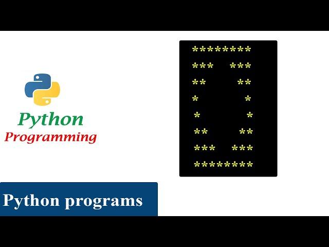 Python Pattern Program - Print Stars in  Hollow Diamond Shape