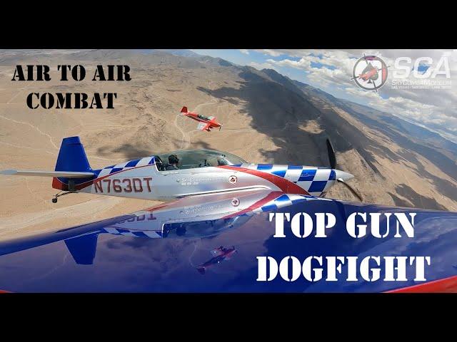 Top Gun experience aerial dogfighting and low level bombing run in stunt planes at Sky Combat Ace.