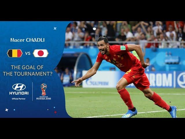 Nacer CHADLI goal vs Japan | 2018 FIFA World Cup | Hyundai Goal of the Tournament Nominee