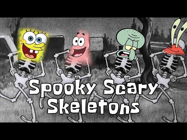 SpongeBob sings Spooky Scary Skeletons