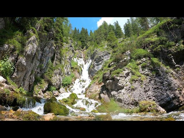 A Panoramic View Of A Waterfalls | Nature sounds