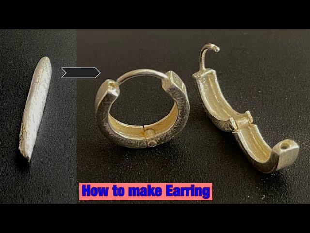 Folding Silver Earring Making | How Silver Earring is made