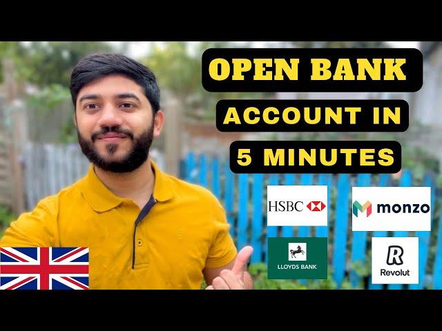 How To Open a Bank Account in UK  Open Bank in just 5 Minutes  #student #bank #uk