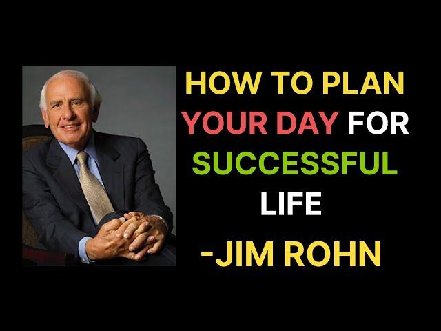 Jim Rohn's Incredible Planning Tip For A Successful Day #jimrohn #motivation #dayplan