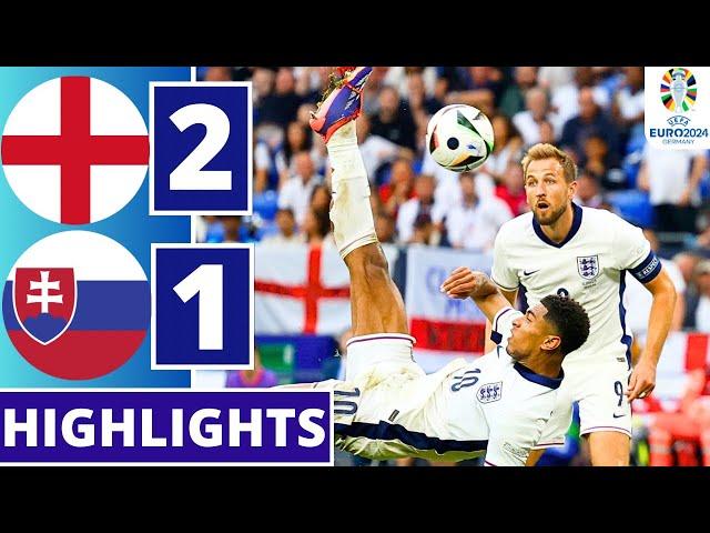 BELINGHAM’S BICYCLE! England vs Slovakia (2-1) | All Goals & Highlights | UEFA EURO 2024