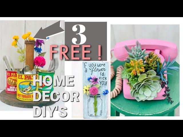 FREE DIY Home Decor Projects! From Flea market Shopping and the trash bin.