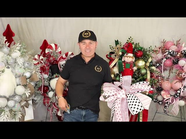 How To Make A Ribbon Bow For Christmas ( with 5 ribbons ) The Ramon At Home Bow Tutorial