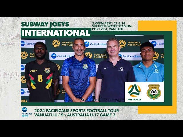 Vanuatu U-19 v Subway Joeys | PacificAus Sports Football Tour Match 3