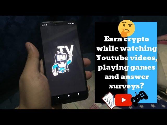 TV-Two app demo - Earn crypto watching Youtube videos, surveys and games