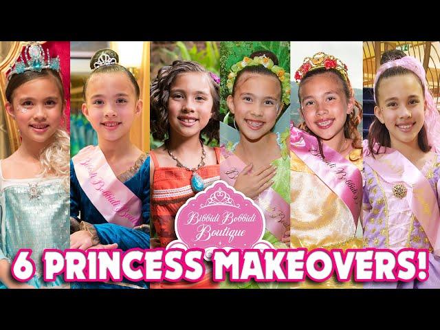 6 DISNEY PRINCESS MAKEOVERS at Bibbidi Bobbidi Boutique at 6 LOCATIONS!