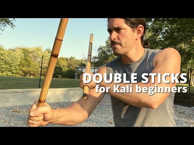 Easiest Beginner Double Sticks Drills - Kali Arnis Escrima Stick Fighting