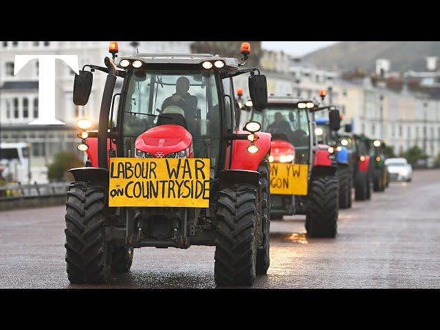 LIVE: UK farmers stage protest against inheritance tax