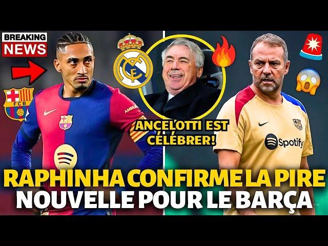 URGENT! RAPHINHA CONFIRME LA PIRE NOUVELLE POUR LE BARCELONE! CELA NE PEUT PAS ÊTRE! ACTU BARCELONE