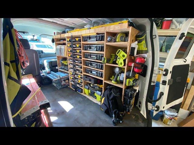 Ultimate Handyman Work Van Tool Tour (Highly Organized Build Out)