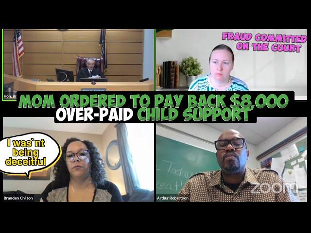 Mom Ordered to PAY Back $8,000 in Over-Paid Child Support | Fraud Committed On the Court