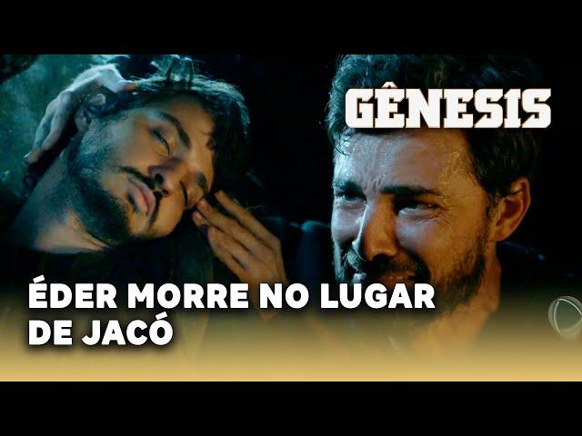 NOVELA GÊNESIS: Éder morre ao usar capa envenenada por Esaú