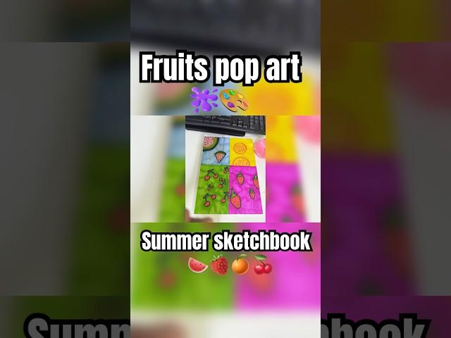 Satisfying Fruit Art in 30 Seconds ️ #SketchbookFlip