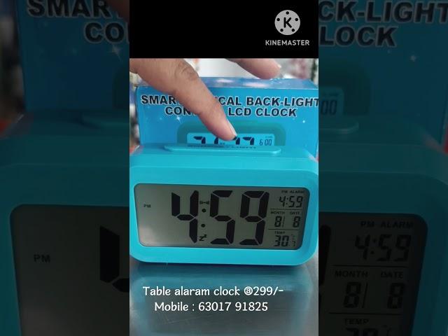 Table Clock With Alarm Demo|#Veeksha99store|HYDERABAD #99store #99storebusiness #99storefranchise