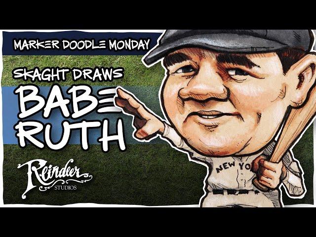 Babe Ruth Called Shot | Marker Doodle Monday