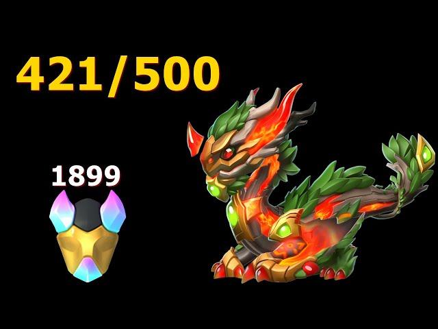 421/500 Second Iosghar Dragon-Dragon Mania legends | Hatched Relativity Professor Dragon | DML