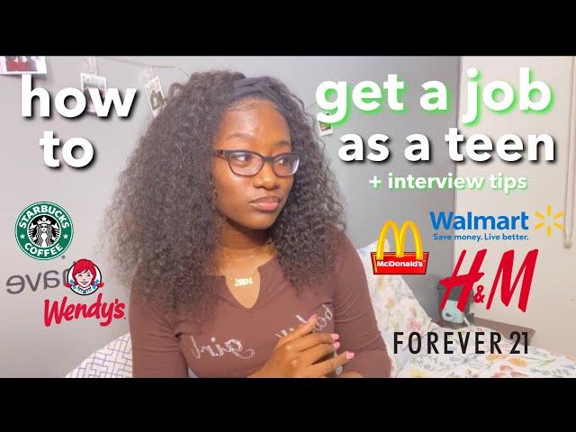 How To Get A Job as a Teenager! (how to apply + tips for interviews)