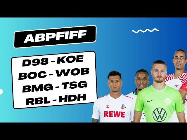 Abpfiff #4 I D98 - KOE I BOC - WOB I BMG - TSG I RBL - HDH I Dezember 2023 I Kickbase I #kickbase