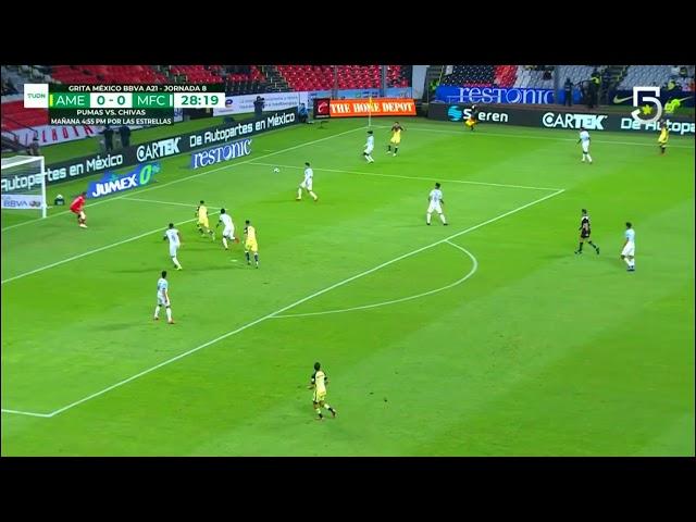 Gol de Álvaro Fidalgo | América 1 - 0 Mazatlán | Liga BBVA MX - Apertura 2021 - Jornada 8