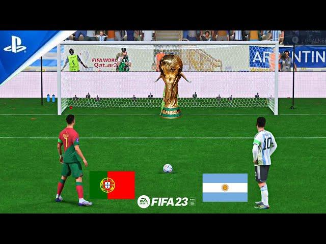 RONALDO V MESSI ! PORTUGAL VS ARGENTINA ! FIFA WORLD CUP PENALTIES ! FIFA 23