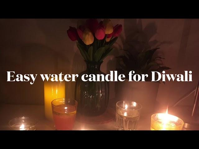 Diwali special water candle