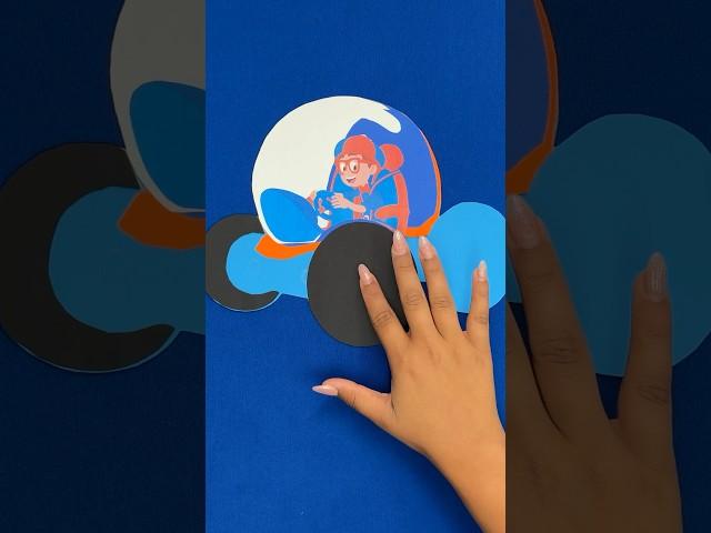 DIY  Blippi Mobile Paper Craft! Easy Crafts for Kids! #blippi #shorts