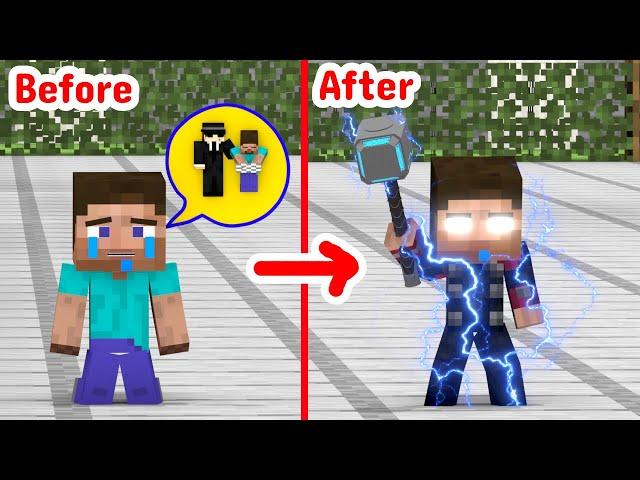 Baby Steve Becomes Thor - Minecraft Animation