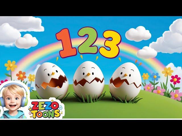 Numbers Song with Little Chicks | Zezo Toons Nursery Rhymes & Kids Songs