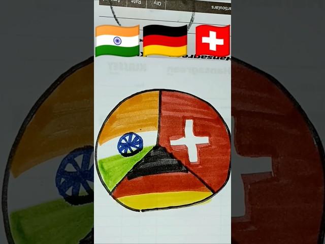 Indian  Flag Switzerland  Flag  Flag Germany||Jana gana Mana || Republic day Drawing#flag