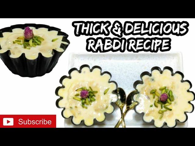 Thick n Delicious Rabdi Recipe // How to make Rabdi at home // Dessert By Moodas kitchen Official